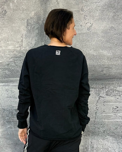 Logo Print Sweatshirt Schwarz