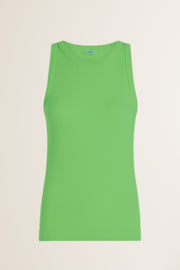 Tank Top feine Rippe in vibrant green