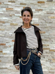 Blouson Jacke GIGI mit Stehkragen in Moro