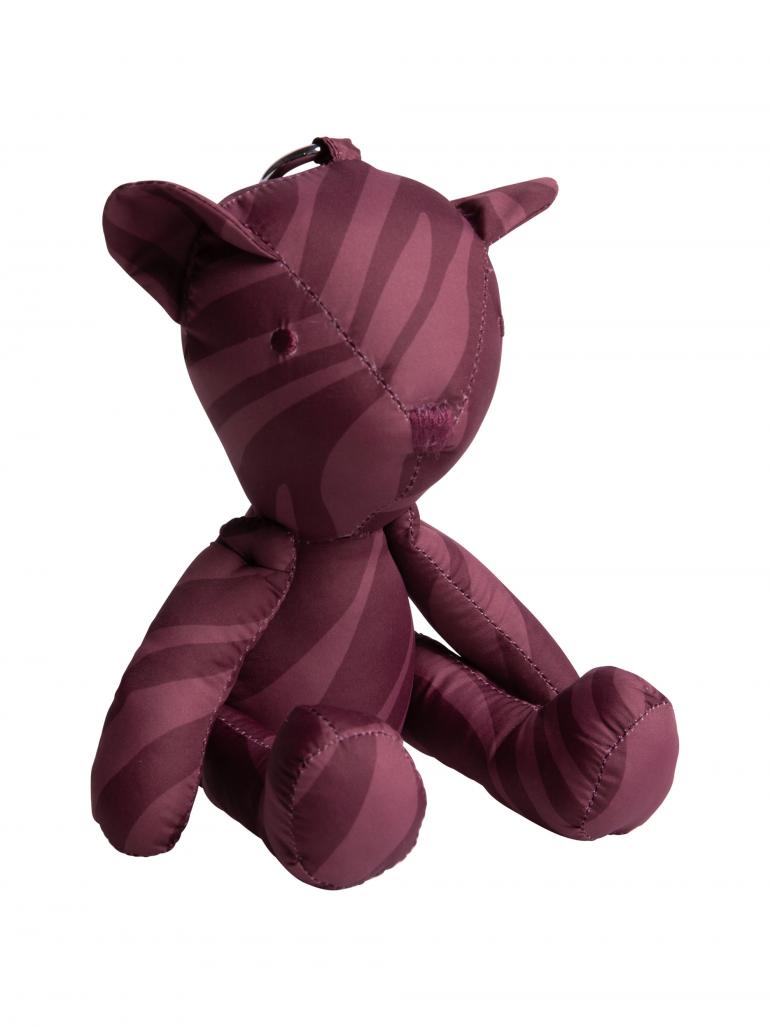 Bag charm AVE:LINE in plum zebra