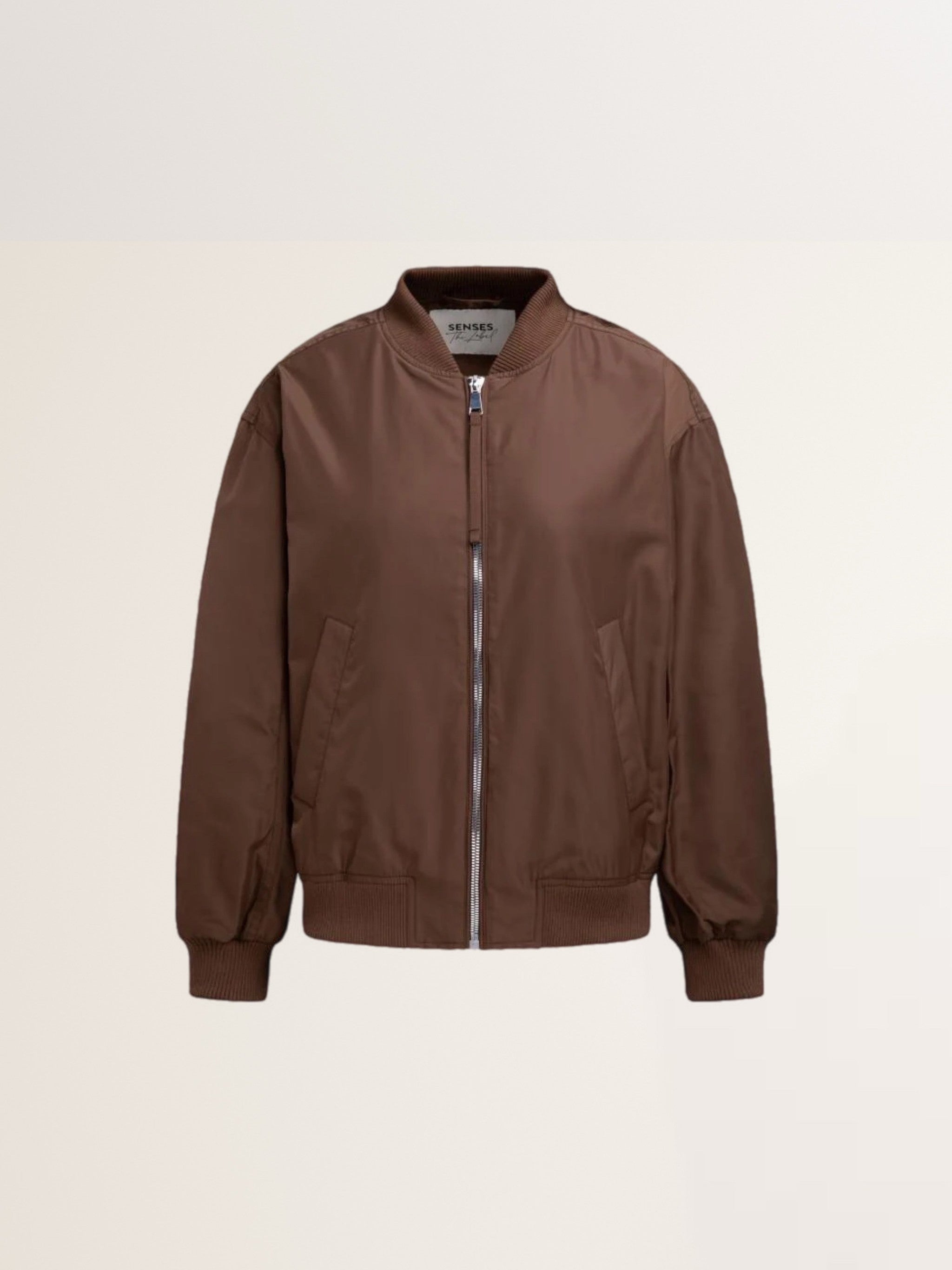 Blouson OM:BER im Aviator-Stil in Braun