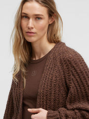 Offener Cardigan KI:ARA in Schokobraun