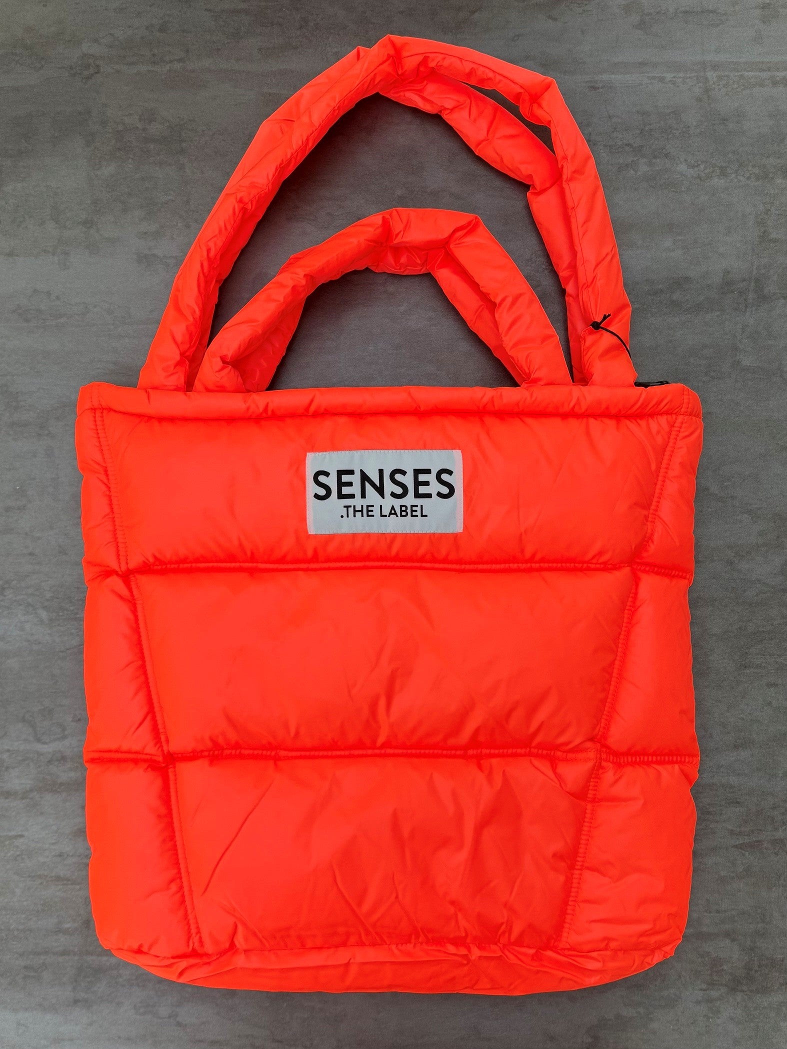 Shopper Tasche Puffer Bag AL:VA mit Zipper volt orange