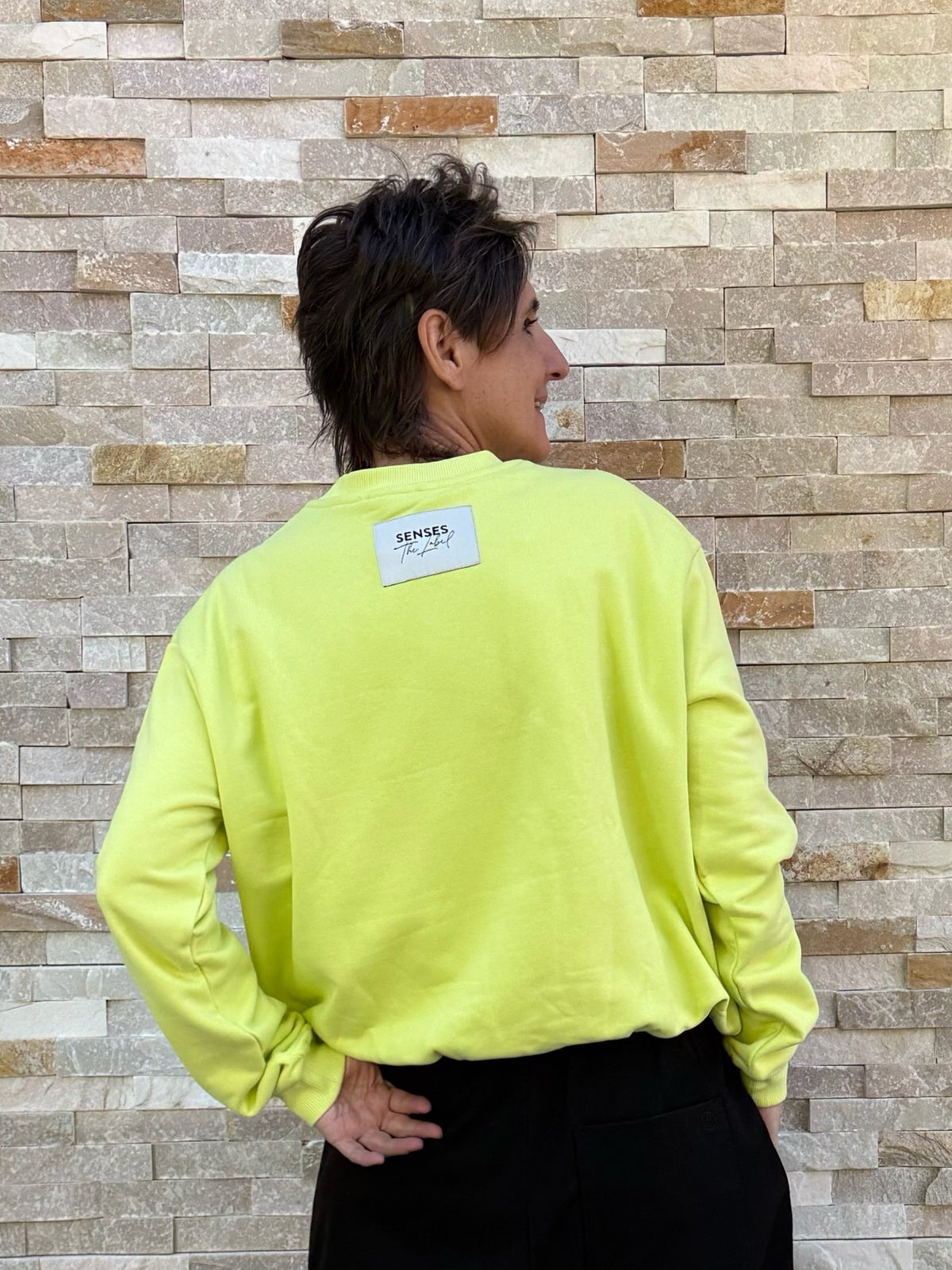Balloon Sweatshirt SE:OUL in cool lime