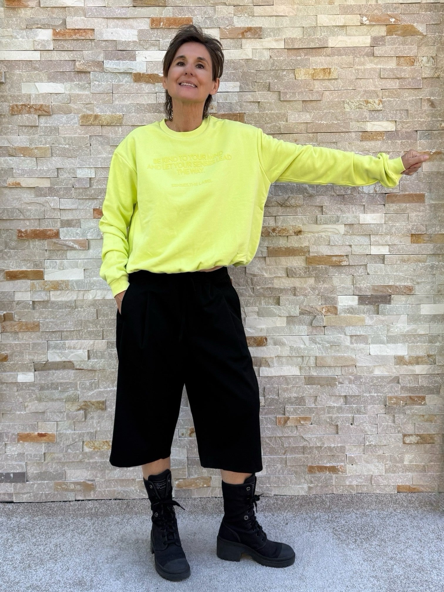 Balloon Sweatshirt SE:OUL in cool lime