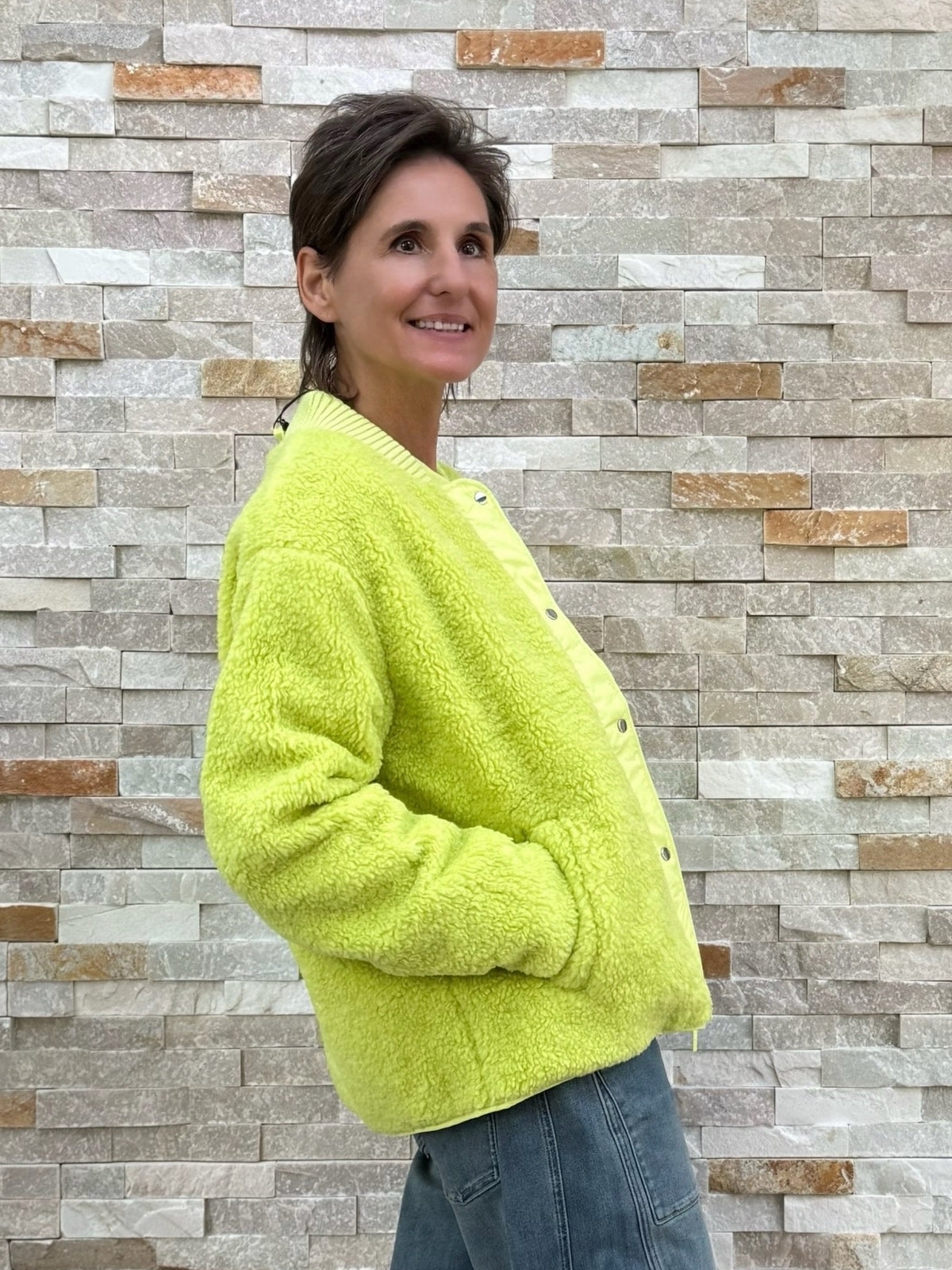 2-in-1 Wendjacke OK:RA im Blouson-Stil cool lime