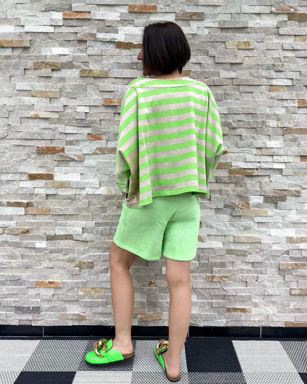 Sweat Shorts in Fresh Green