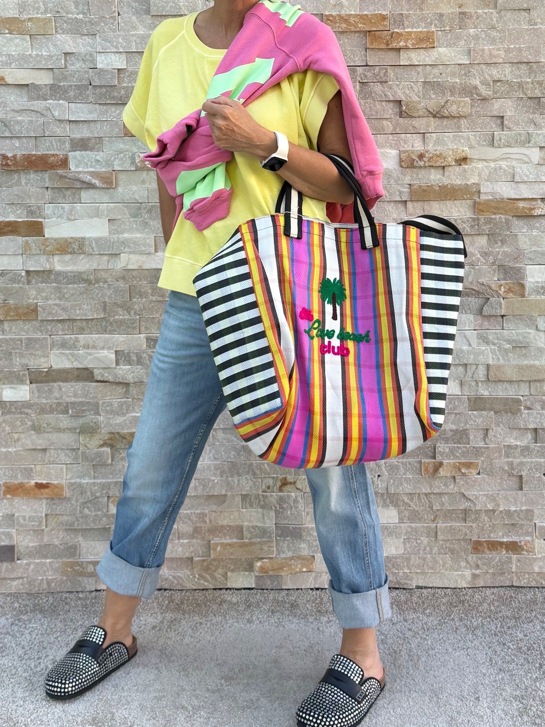 Alex Max Shopping Bag gestreift