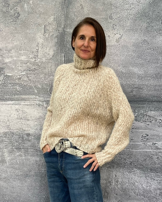 Pullover mit Rollkragen JUDY in Sand