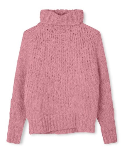 Pullover mit Rollkragen JUDY in Rose