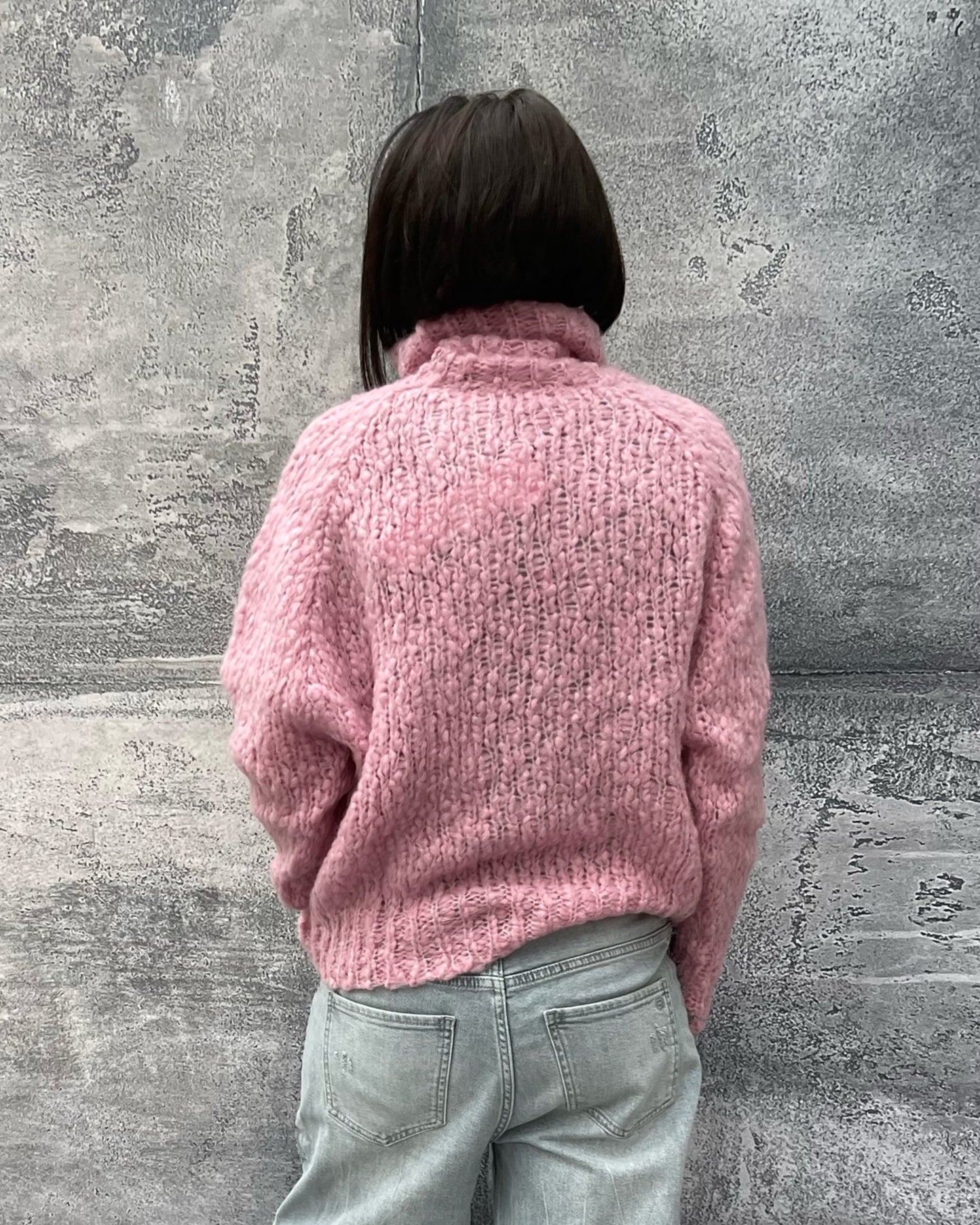 Pullover mit Rollkragen JUDY in Rose