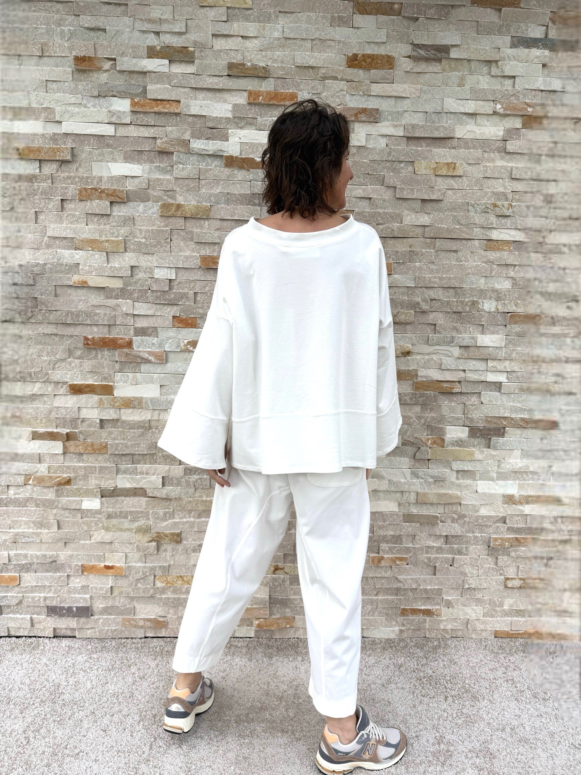 Oversized Sweatshirt ANITA in Offwhite