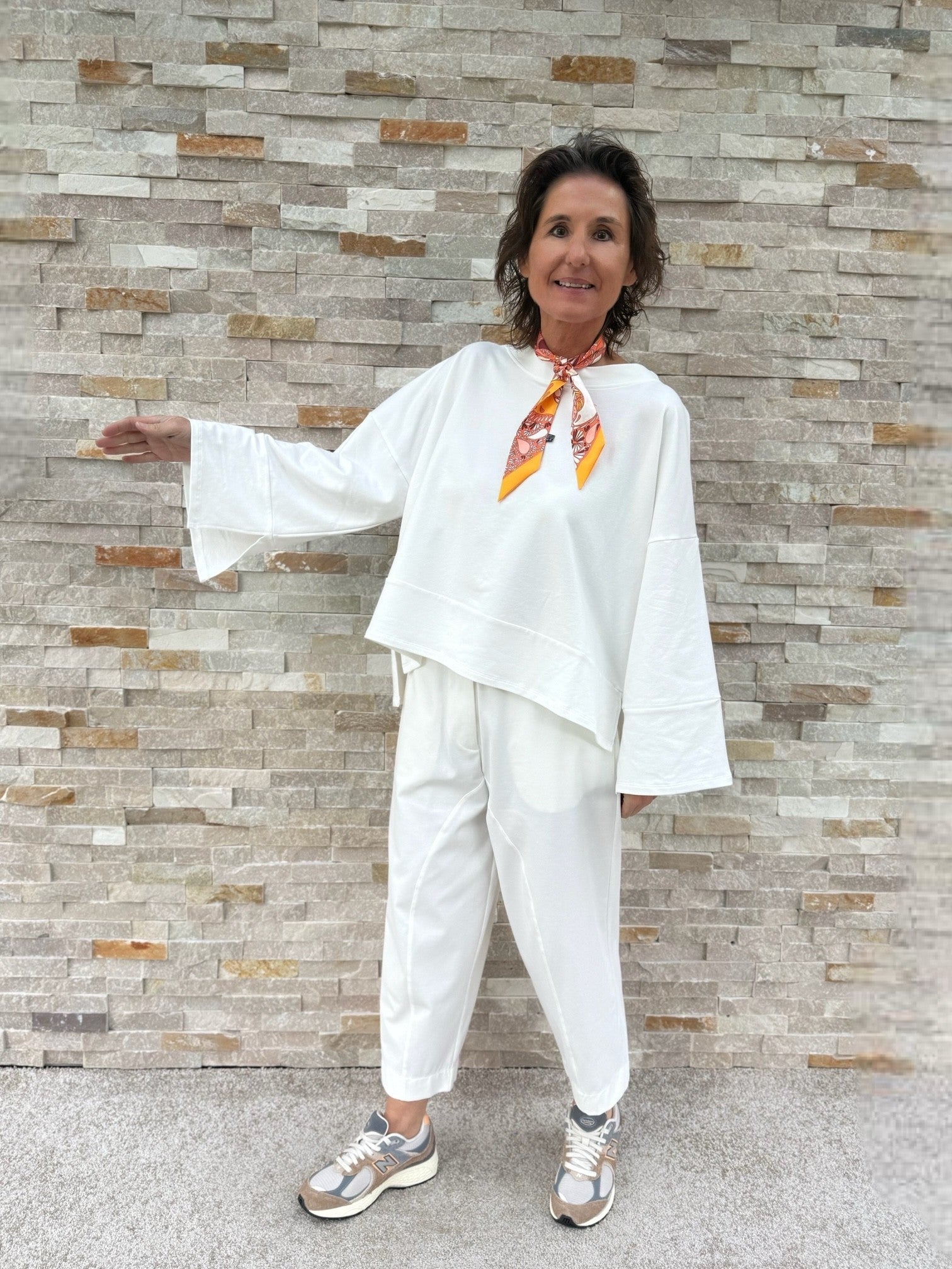 Oversized Sweatshirt ANITA in Offwhite