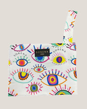 Kleine Stofftasche Lucky Clutch 011 Weiß