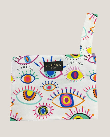 Kleine Stofftasche Lucky Clutch 011 Weiß