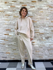 Strick Hoodie mit Intarsien OPTIMIST Beige Melange