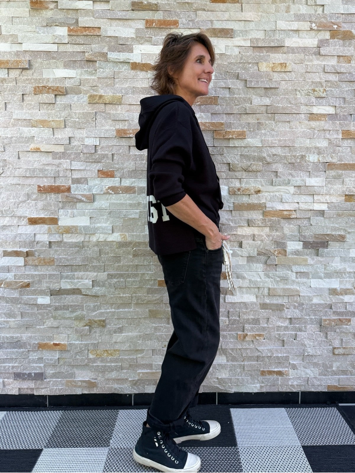 Jeans YOANA O-Shape Ebony Black Wash 