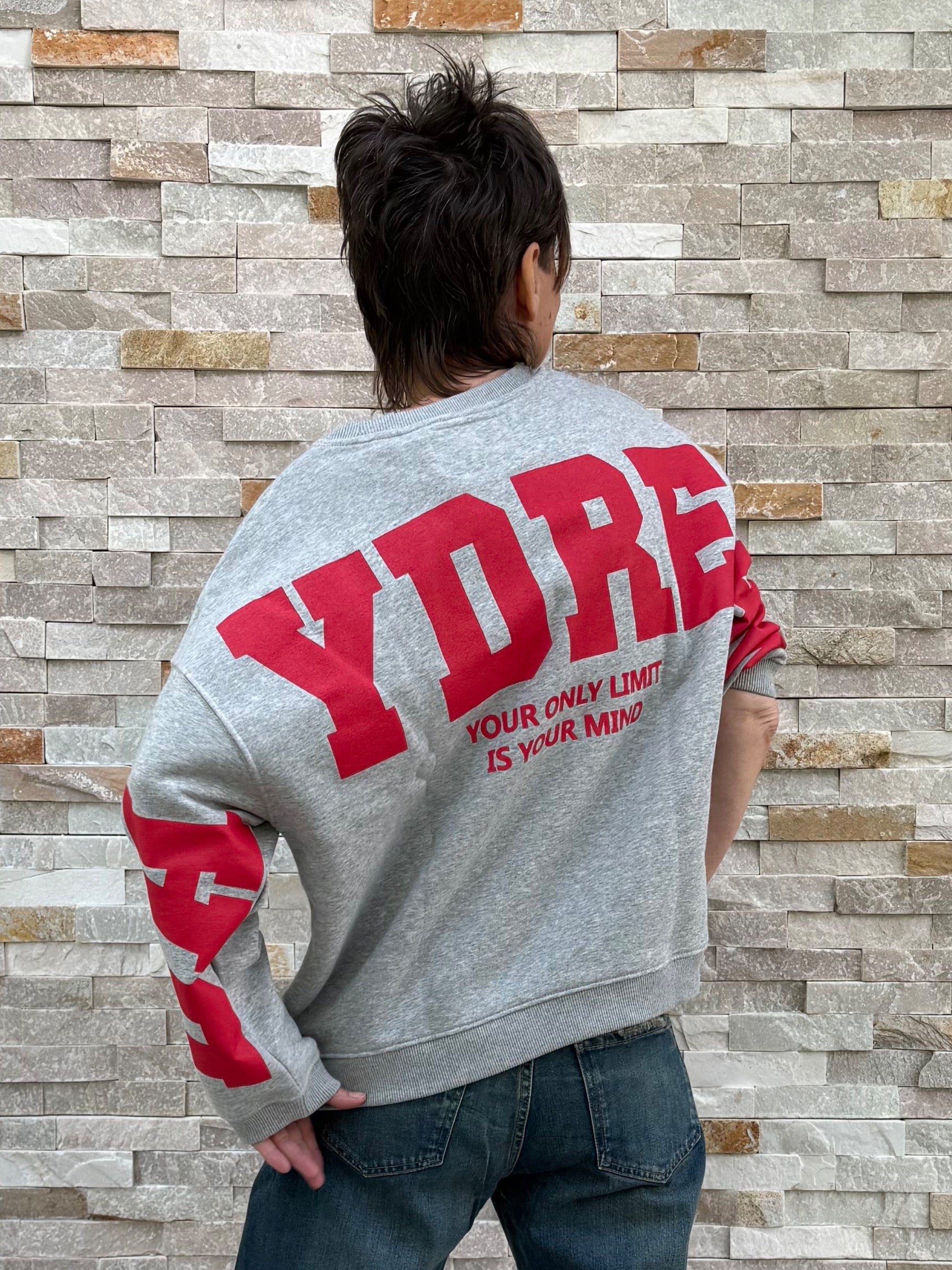 Oversized Sweatshirt LA Daydream in Grau