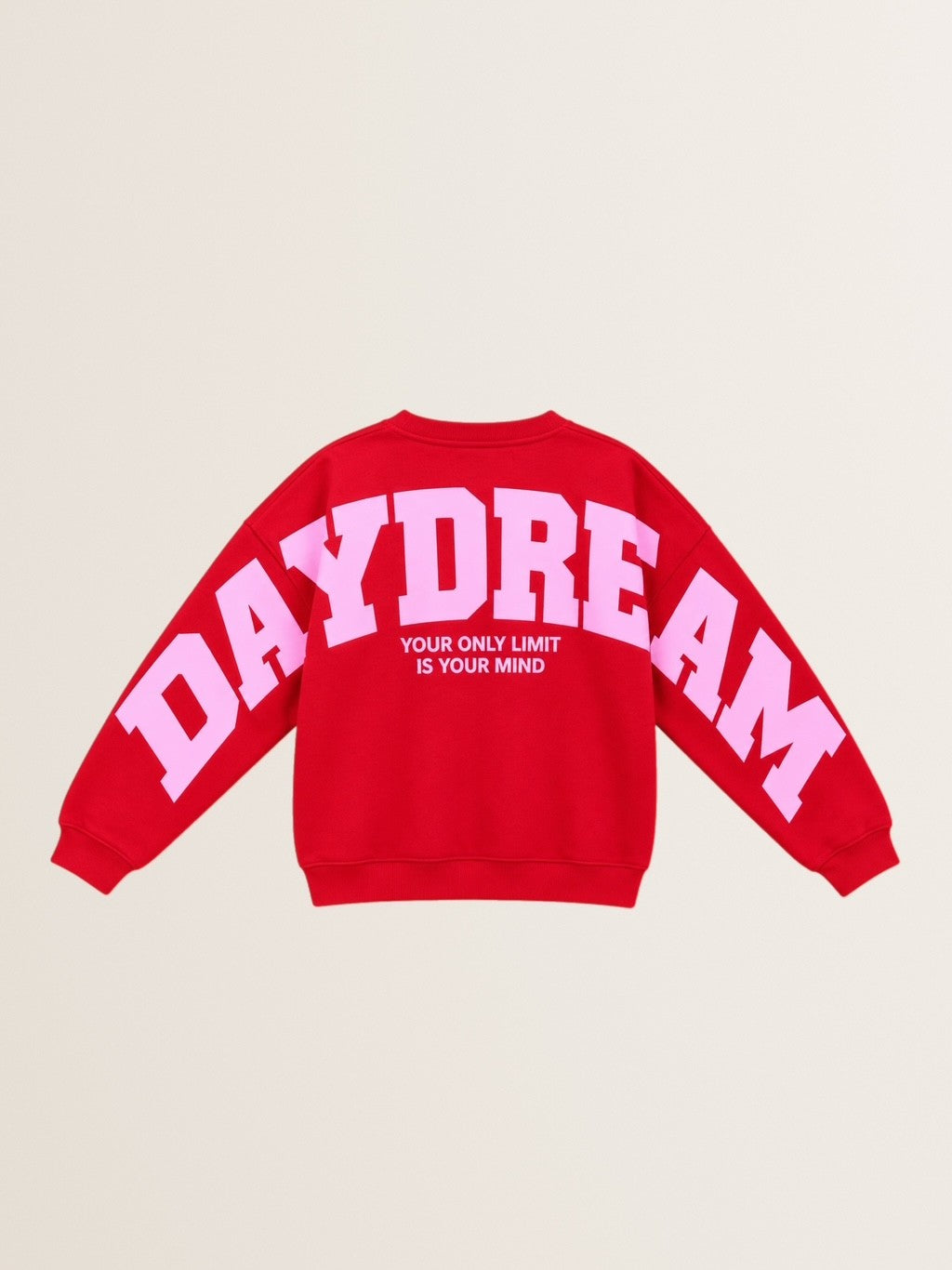 Oversized Sweatshirt LA Daydream in Rot
