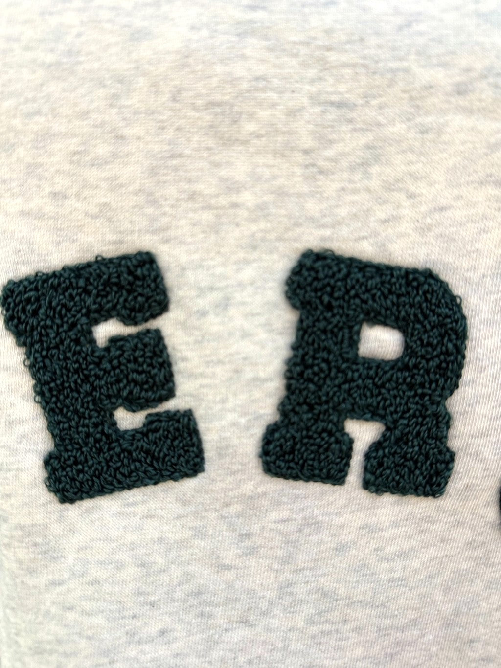 Sweatshirt SUPERCOOL in Silver Melange mit Pine
