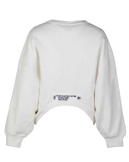 Cropped Sweatshirt Offwhite