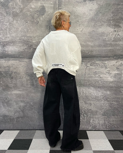 Cropped Sweatshirt Offwhite