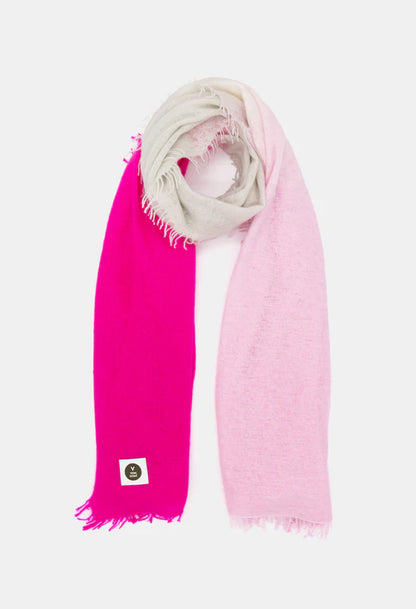 Cashmere Schal Farbverlauf Pink, Beige, Rosa