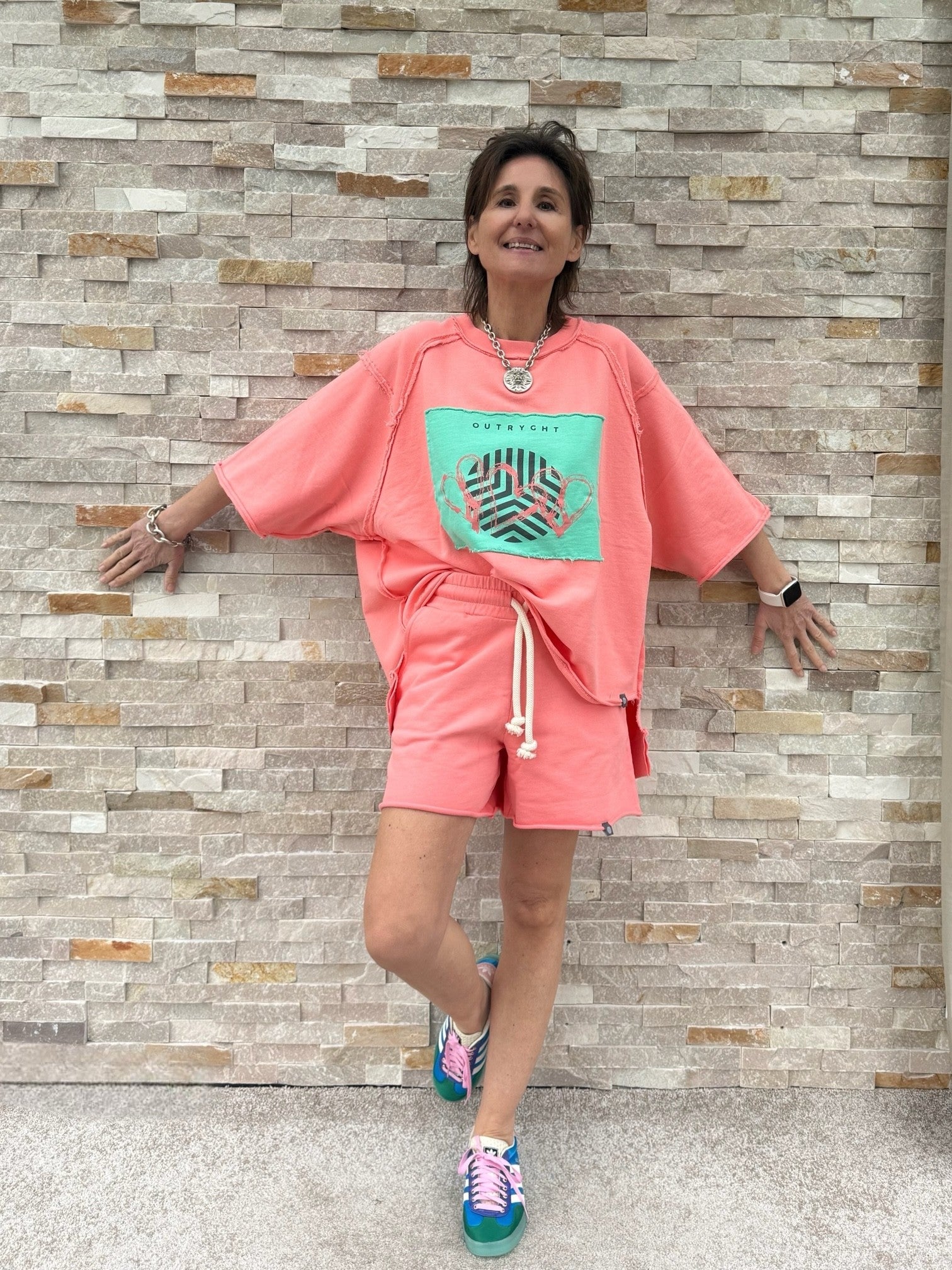 Sweat Shorts ZORI in Shell Pink