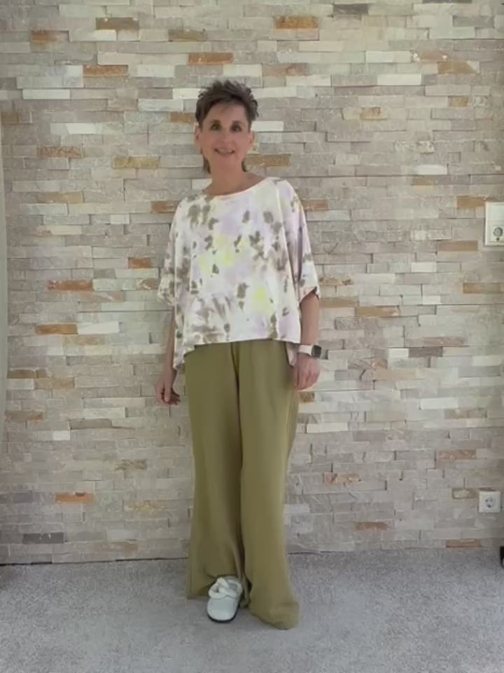Video laden: Sweat Pants Lely in Matcha Tee