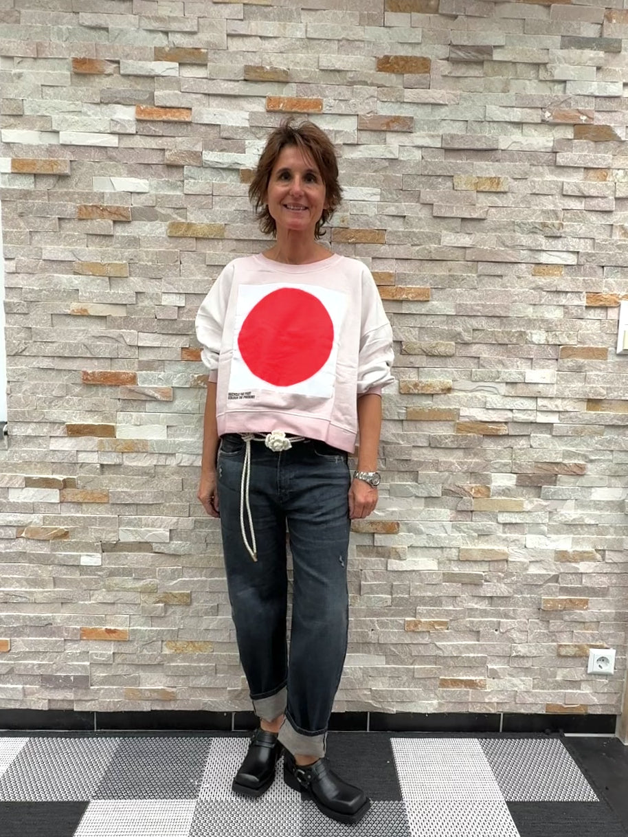 Video laden: Sweatshirt GRAZ Organic in Rosa Secco