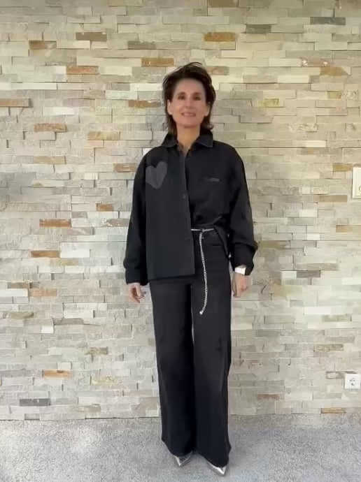 Video laden: Jeans KALEA in ebony black wash