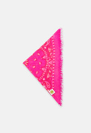 Bandana Paisley E mit Fransen Pink