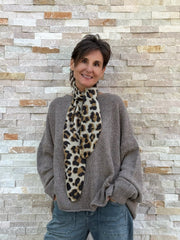 Windboard Cashmere Schal Leo Print