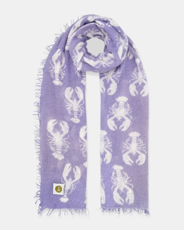 Cashmere Schal Lobster Flieder